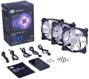 coolermaster masterfan pro 120 air flow rgb 3 in 1 with rgb led controller photo