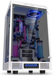 case thermaltake the tower 900 snow edition e atx vertical super tower chassis white photo