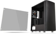 case thermaltake versa h27 tempered glass edition mid tower chassis black photo
