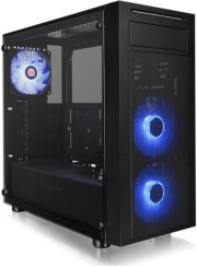 case thermaltake versa j22 tempered glass rgb edition mid tower chassis black photo