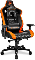 cougar armor titan gaming chair black orange photo