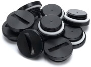 ek water blocks ek plug g1 4 acetal black 10 pack photo