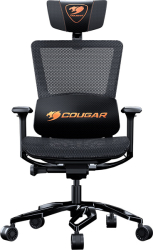 cougar argo black gaming chair photo