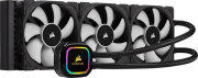 corsair icue h150i rgb pro xt 360mm radiator triple 120mm fans software control liquid cpu cooler photo