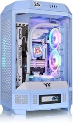 case thermaltake the tower 300 micro tower chasis mini itx hydrangea blue photo