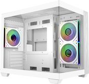 case cooler master elite 481 tempered glass micro atx 3x120mm argb fans wood white photo