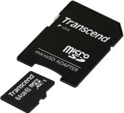 transcend ts64gusdxc10 64gb micro sdxc class 10 premium with adapter photo