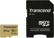transcend ts64gusd500s 64gb micro sdxc 500s uhs i u3 v30 class 10 with adapter photo