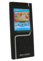 innovator mp3 player 2gb oled 398i fm radio black photo