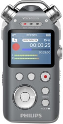 philips dvt7500 16gb voice tracer audio recorder photo