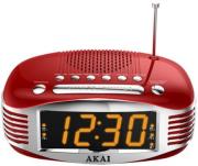 akai ar400rd digital alarm clock radio red photo