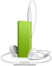 apple ipod shuffle 2gb green mc381qb a photo