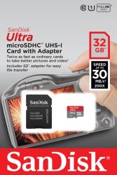 sandisk sdsdqui 032g u46 32gb ultra micro sdhc uhs i class 10 with adapter photo