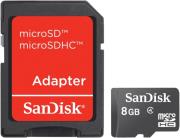 sandisk sdsdqm 008g b35a 8gb micro sdhc class 4 with adapter photo