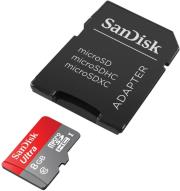 sandisk sdsdquan 008g g4a ultra 8gb micro sdhc class 10 adapter photo