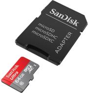 sandisk sdsdquan 064g g4a ultra 64gb micro sdxc class 10 adapter photo