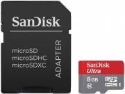 sandisk ultra sdsdquin 008g g4 8gb micro sdhc uhs i class 10 adapter sd photo