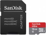 sandisk ultra sdsdquin 016g g4 16gb micro sdhc uhs i class 10 adapter sd photo