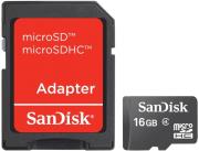 sandisk 16gb micro sdhc class 4 sd adapter sdsdqm 016g b35a photo