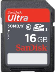 sandisk ultra 16gb sdhc class 10 flash memory card 30mb s sdsdu 016g u46 photo