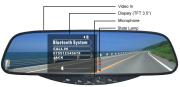 tms trv 6328 bluetooth 35 tft rear view mirror parking sensors photo