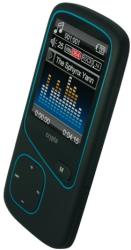 crypto w005136 slimline 18 mp4 mp3 player 4gb blue photo
