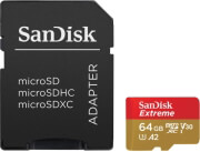 sandisk extreme sdsqxa2 064g gn6ma 64gb micro sdxc uhs i v30 u3 class 10 adapter sd photo