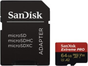 sandisk extreme pro sdsqxcy 064g gn6ma 64gb micro sdxc uhs i v30 u3 class 10 with adapter photo