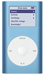 apple ipod mini blue photo