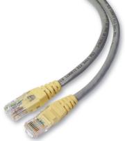 belkin f3x126cp03mgyym cat5e utp crossover cable 3m grey yellow photo