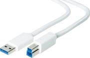 belkin f3u159cp3mwht usb30 a b device cable 3m white photo