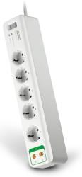 apc pm5v gr essential surgearrest 5 outlets with coax protection 230v white me diakopti photo