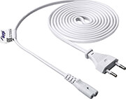 akyga power cable for notebook ak rd 06a eight cca cee 7 16 iec c7 15 m white photo