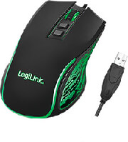 logilink id0207 usb gaming mouse 3600dpi black photo