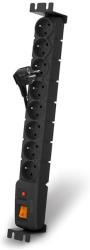 acar surge protector s8 fa rack 8 sockets 3m black me diakopti photo