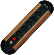 brennenstuhl brelani 6 socket cherry photo