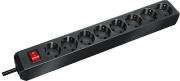 brennenstuhl eco line 8 socket black black photo