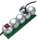 brennenstuhl presenta line p400 4socket football silver photo