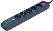 energenie spg5 u 5 power strip with surge protected usb charger 15m black me diakopti photo