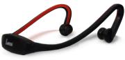 lamtech sports athletic mp3 music headset player red slot photo