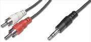 lamtech lam325222 audio connection cable stereo plug 35mm to 2xrca plug photo