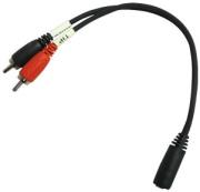 granite ye 368 3m audio cable 35mm female 2x rca male 3m photo