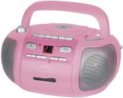 denver tcp 35 boombox with radio cd cassette player pink photo