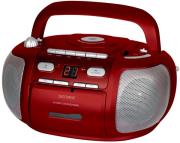 denver tcp 35 boombox with radio cd cassette player red photo