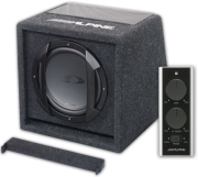 alpine swe 815 amplified subwoofer box 8 150w photo