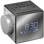 sony icf c1pj alarm clock radio with time projection photo