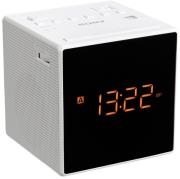 sony icf c1t alarm clock with fm am radio white photo