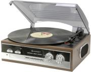 soundmaster pl186h nostalgic record player with radio photo