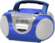 soundmaster scd5350bl cd boombox with radio cassette and external microphone blue photo