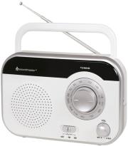 soundmaster tr410ws portable am fm radio white photo